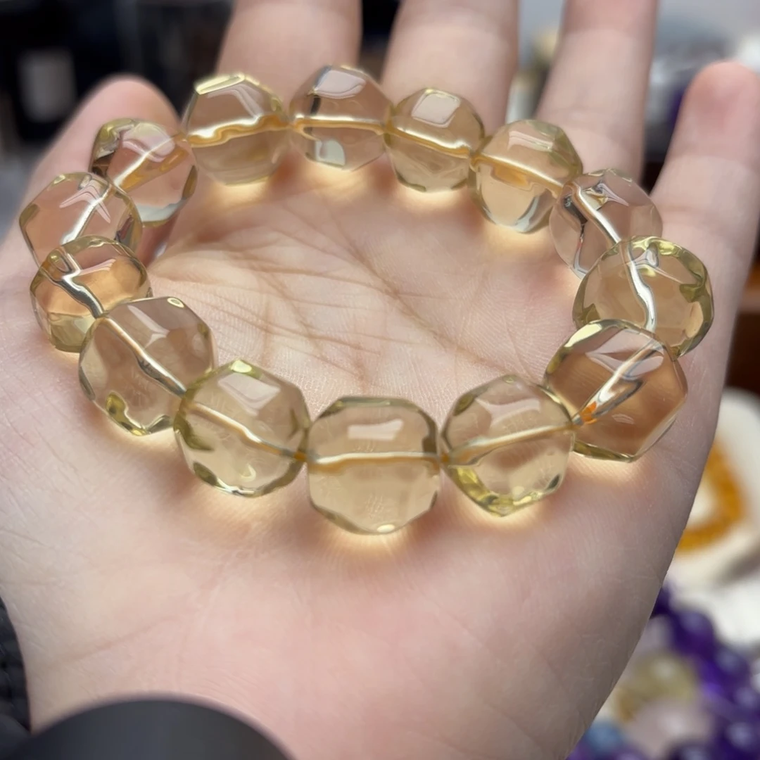 未镶嵌手链水晶黄水晶