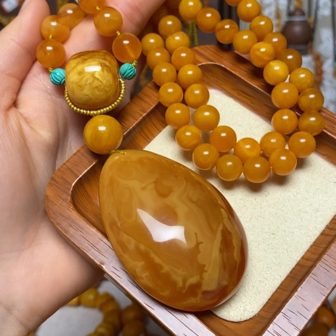 【闪购商品】蜜蜡颈饰未镶嵌项链