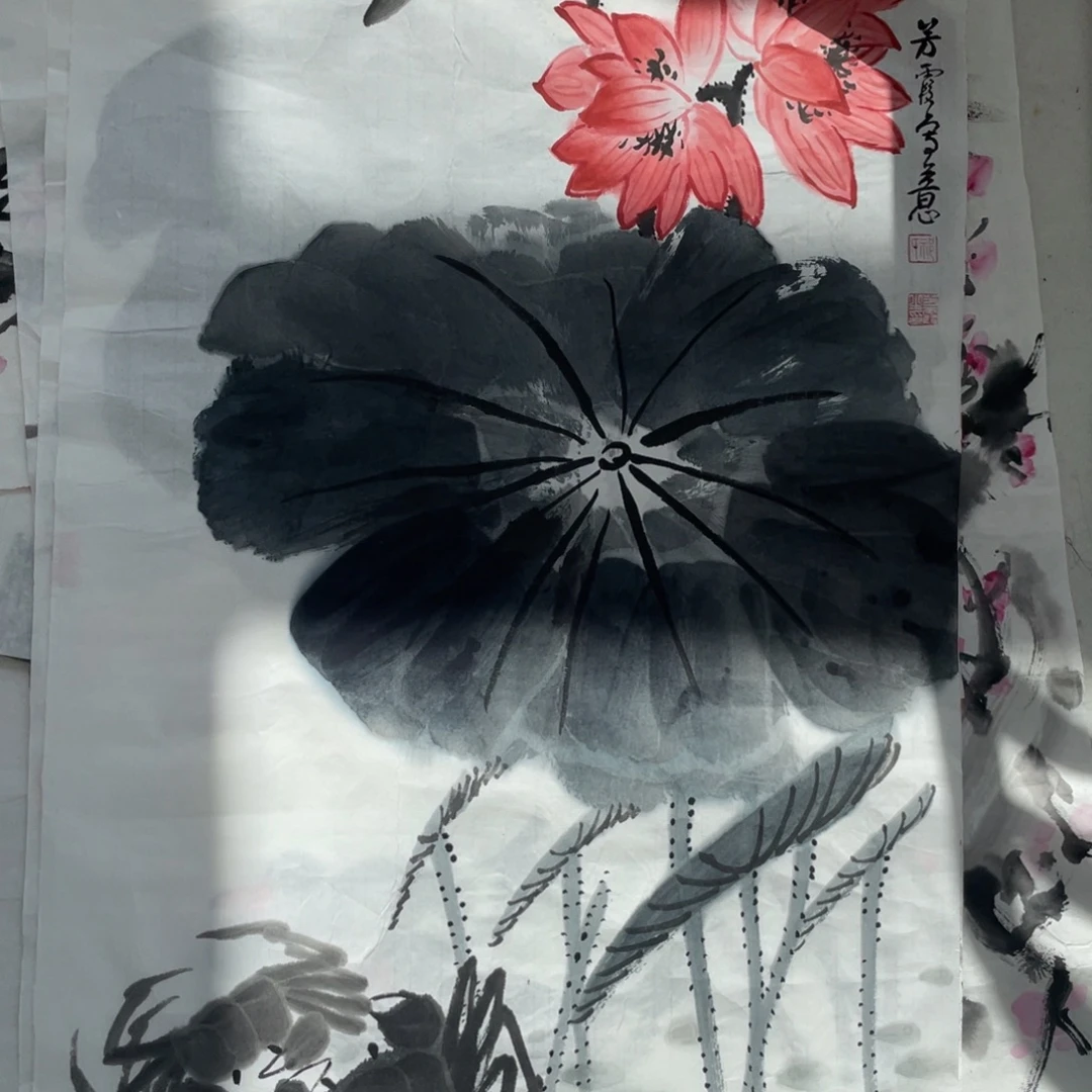 国画芳霞老师绘画