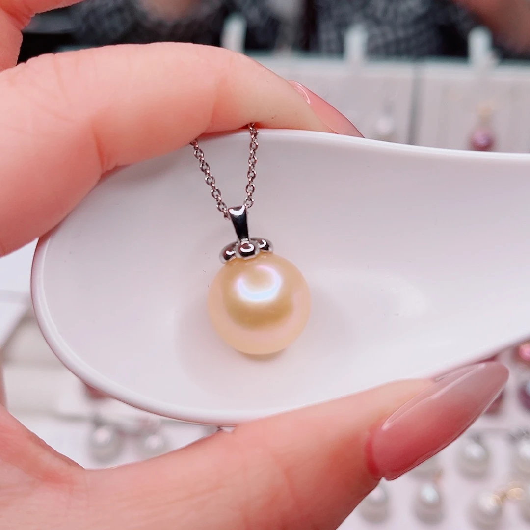 合金淡水珍珠吊坠(赠链)