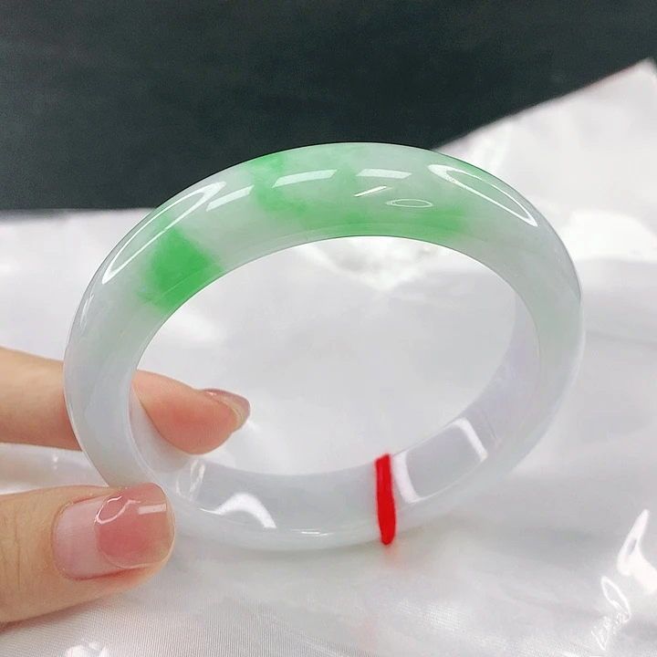 翡翠未镶嵌手镯圈56，50125