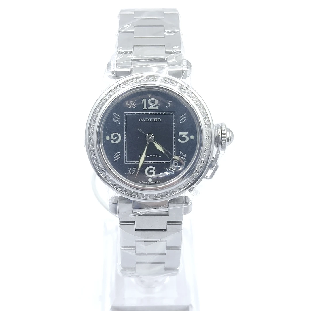 95新 Cartier/卡地亚 帕莎系列35/后钻/自动机械女表66033