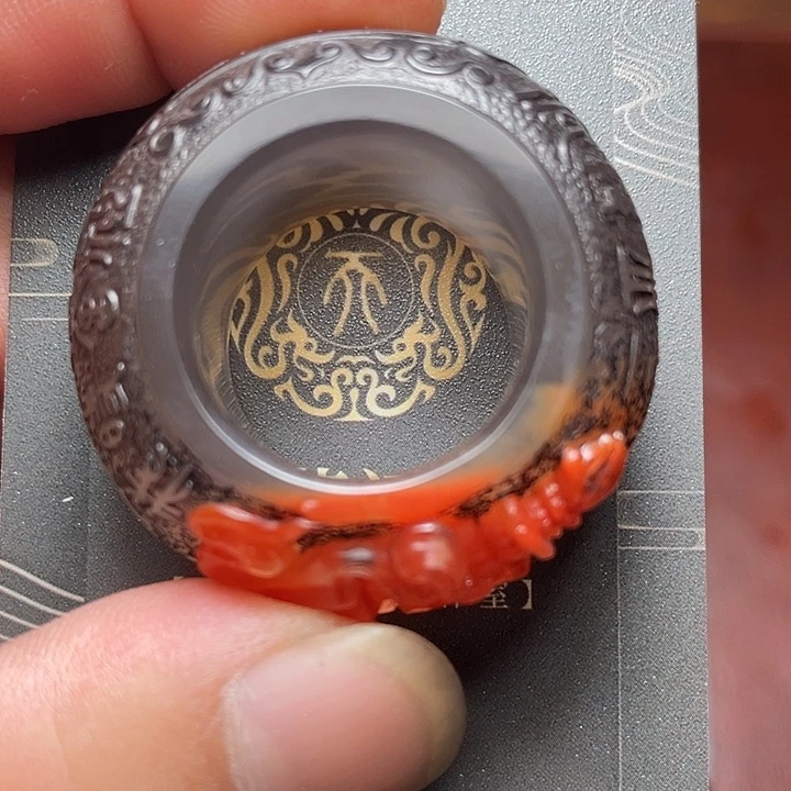 未镶嵌南红玛瑙戒指