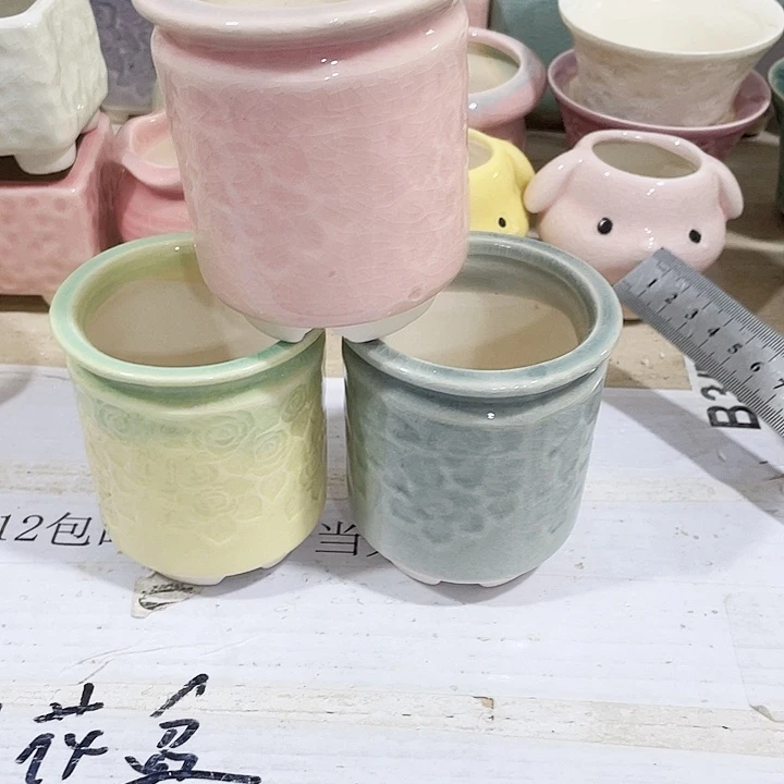 花盆陶瓷款式12包邮