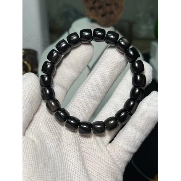 非金属珐琅手链 10x9黑驴精工直切手串，高品质，高品质大气