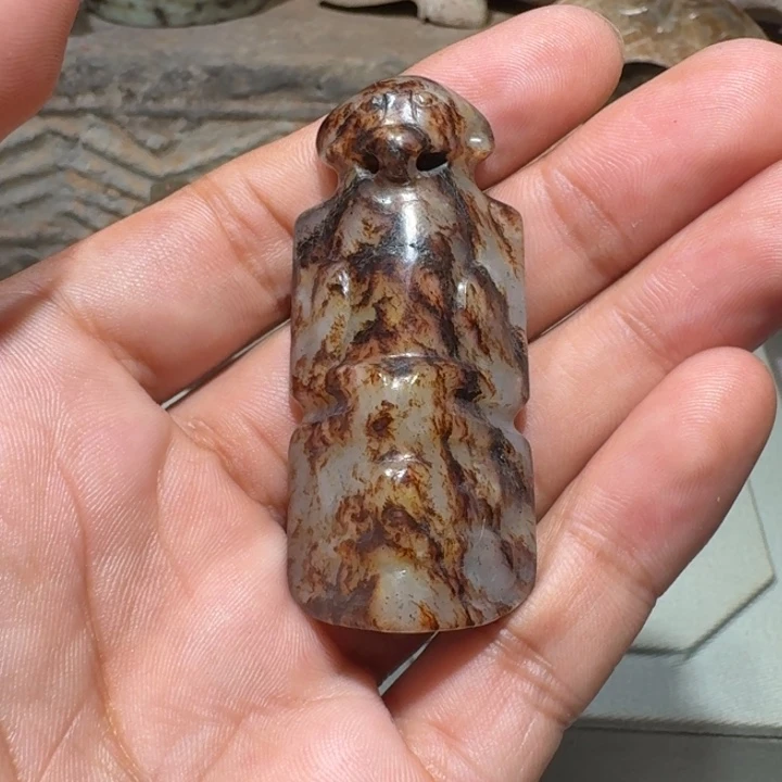 和田玉（糖玉）未镶嵌颈饰天**头