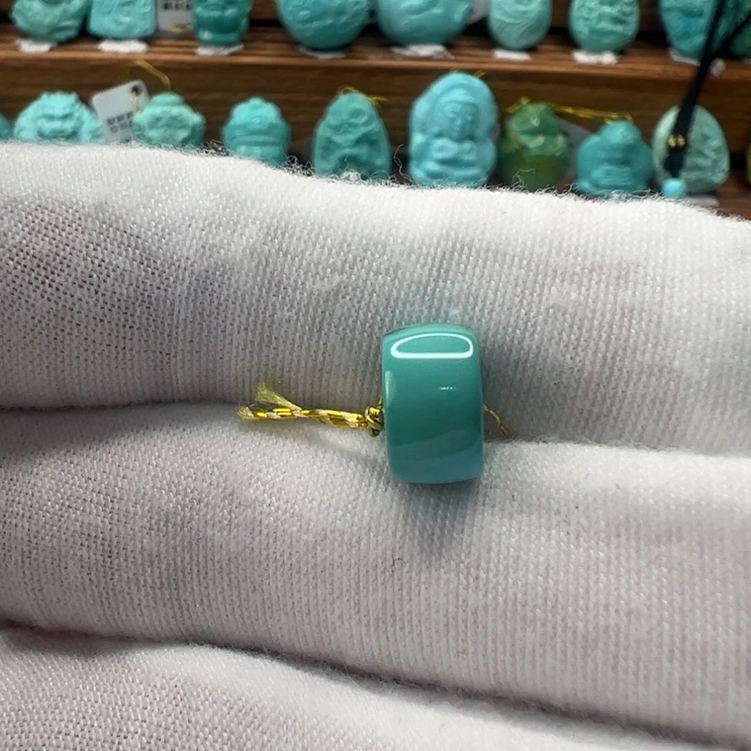 未镶嵌绿松石直切珠9.5mm莲****）