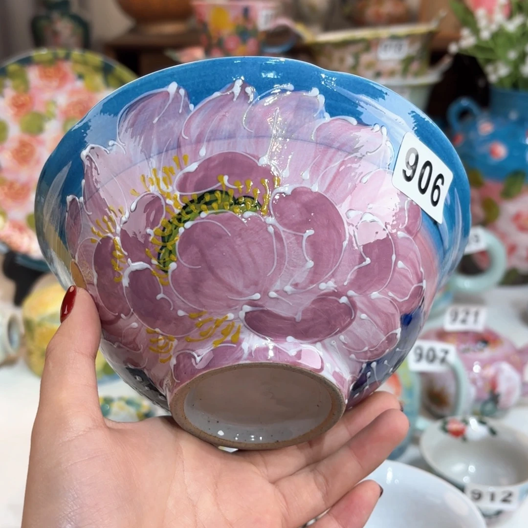 景德镇手绘高温釉下彩陶瓷茶具