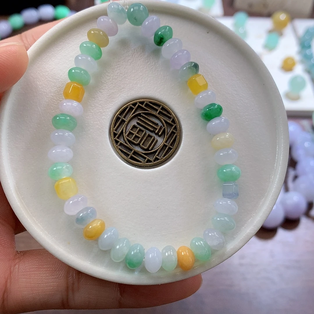 翡翠散珠6.4多宝珠串