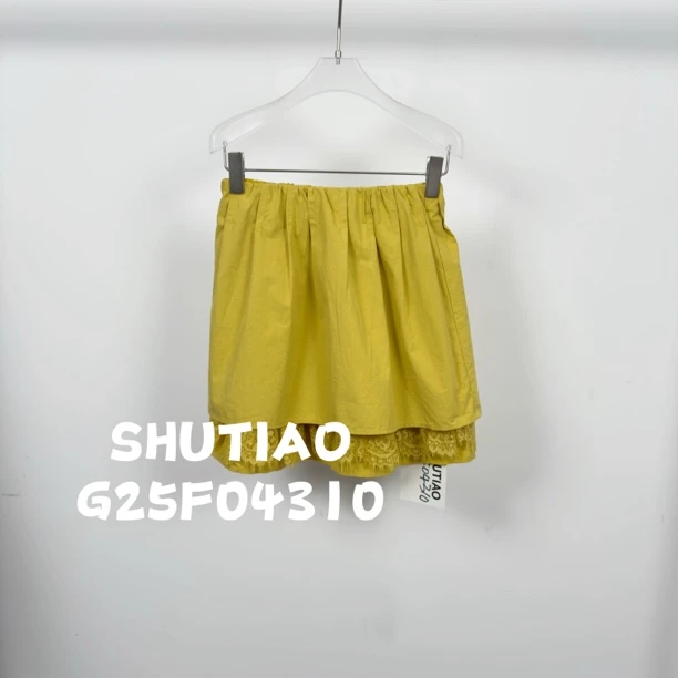 【SHUTIAO】2025夏季：新款小众设计款短裙G25F04310