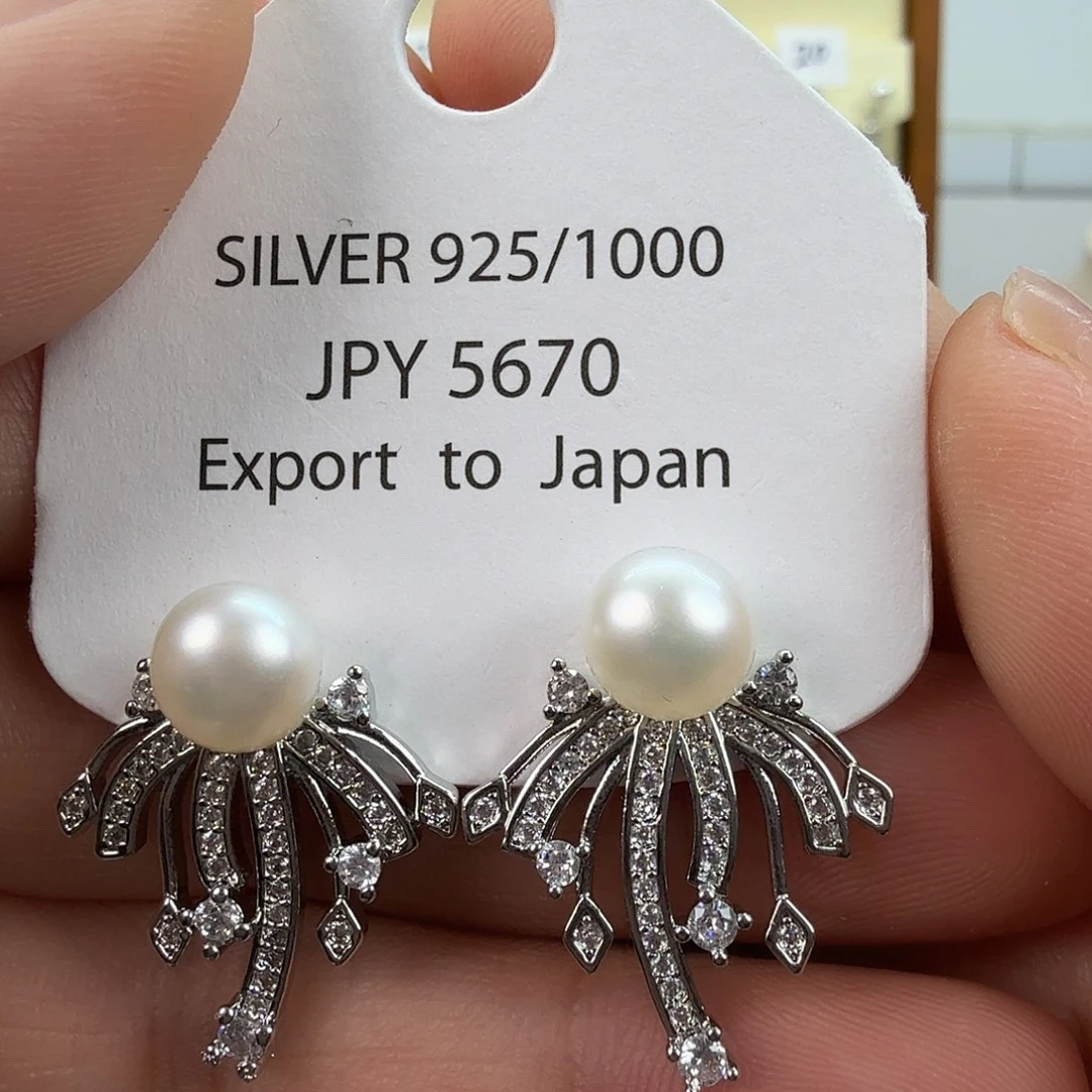 未镶嵌淡水珍珠耳饰