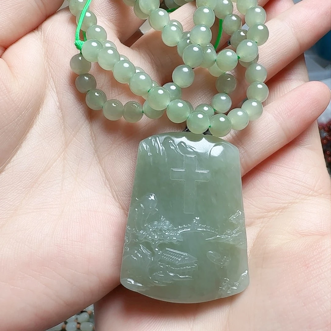 和田玉未镶嵌颈饰已*置