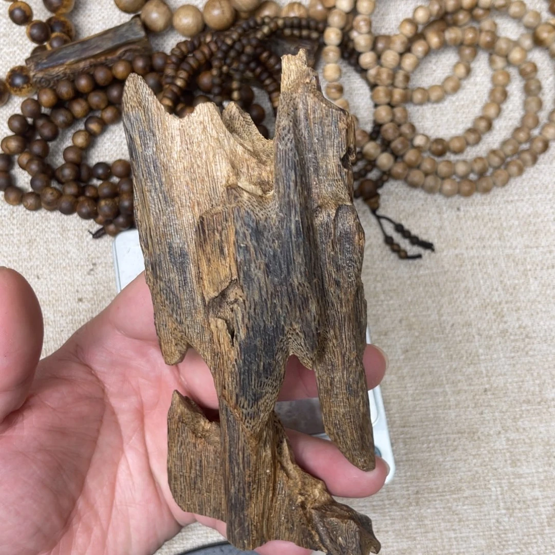 香料奇楠沉香虫漏61克