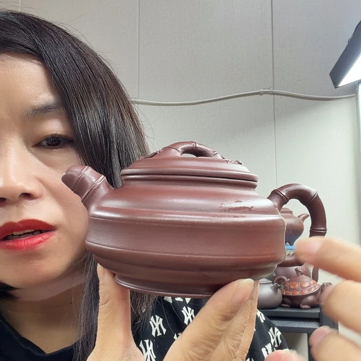 双线竹鼓300cc紫泥的