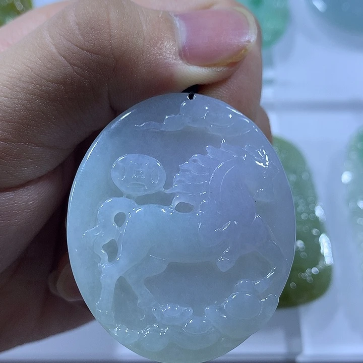 翡翠未镶嵌颈饰天然翡翠A货吊坠