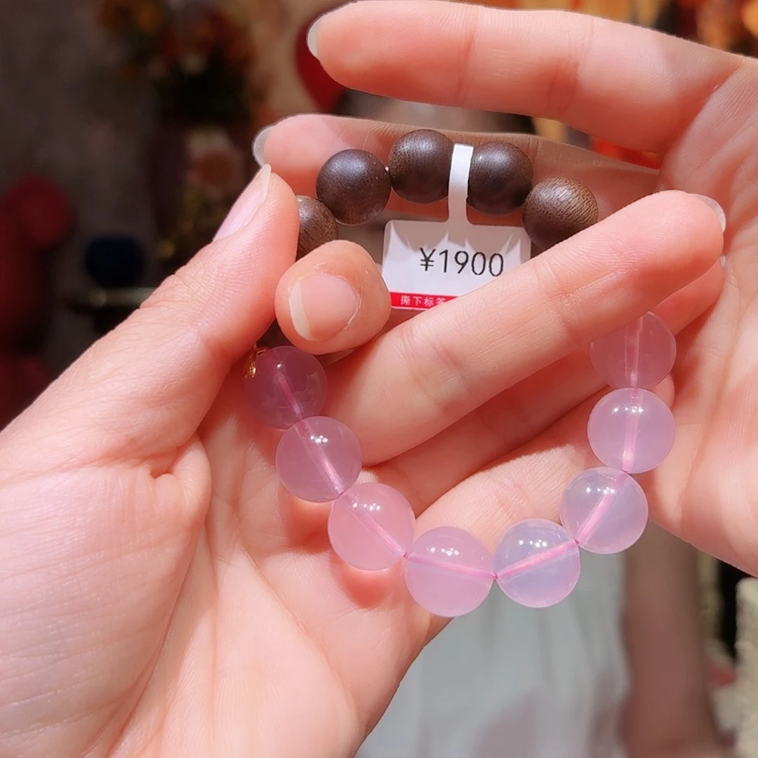 水晶手串18K金镶嵌祝*手串