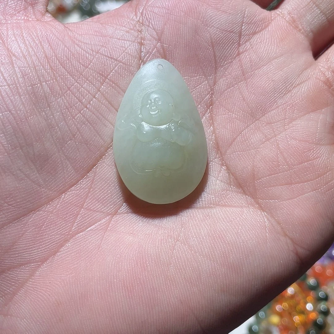 和田玉未镶嵌吊坠(不含链)