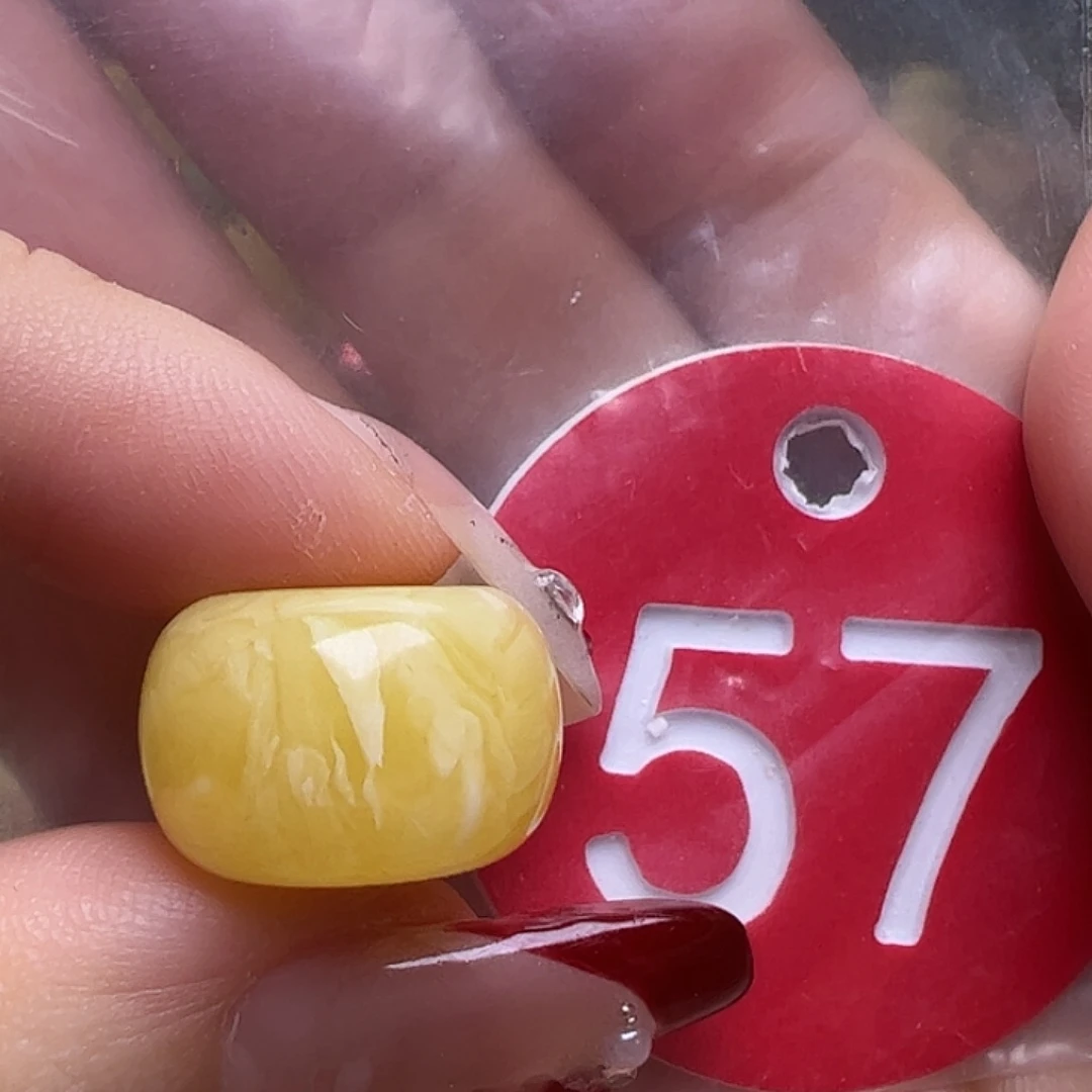 蜜蜡未镶嵌珠宝奇石16.2mm墩子