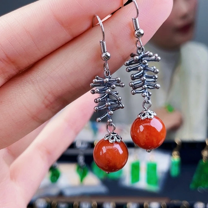 翡翠耳饰未镶嵌饰品