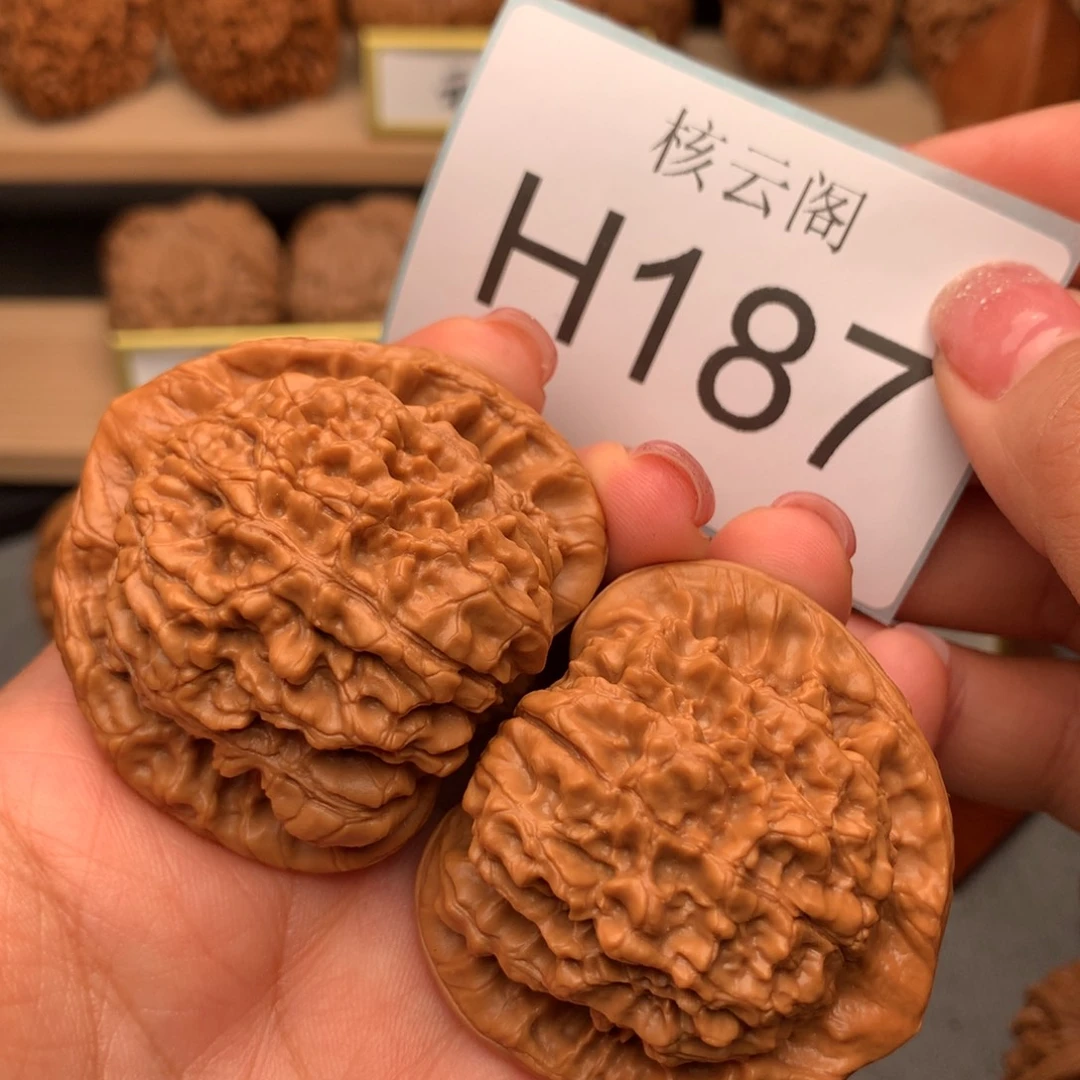 文玩核桃把件46+全品官帽