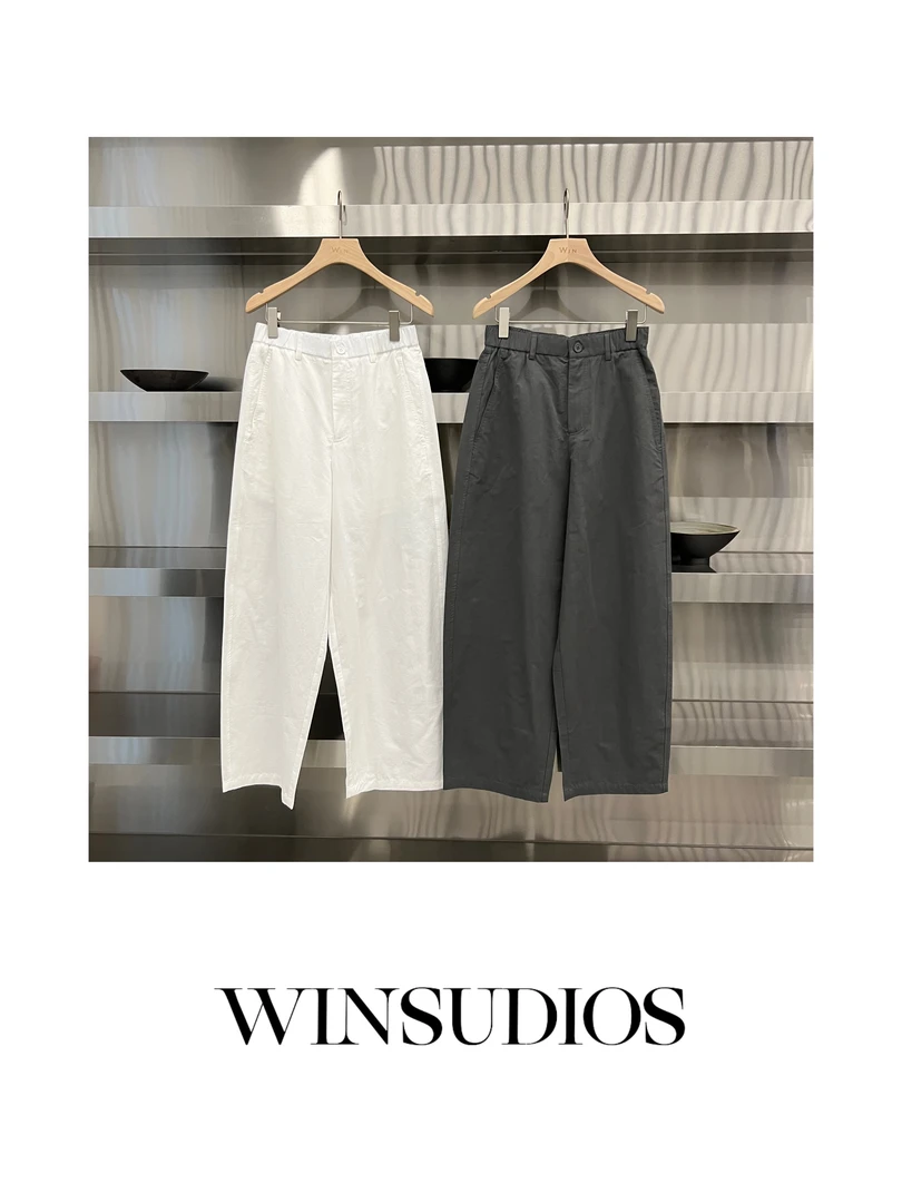 一呼一吸【Win小众定制款】松紧腰休闲宽松长裤