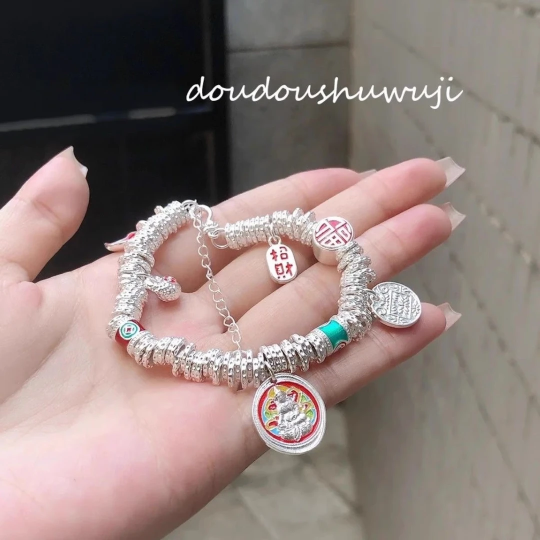 五路财神盘缠手链简约