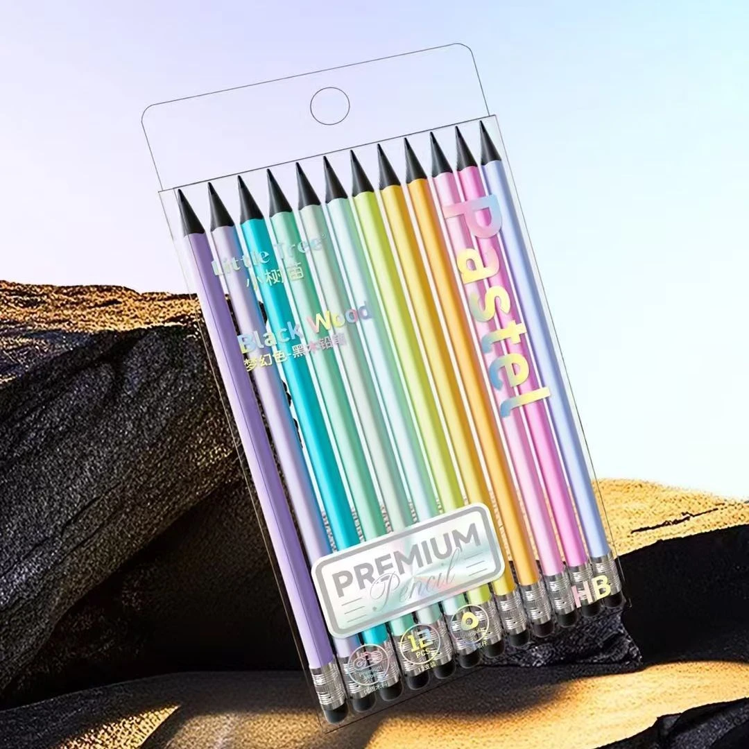 新疆包邮小树苗111294黒木铅笔HB不易断铅小学生专用高档铅笔