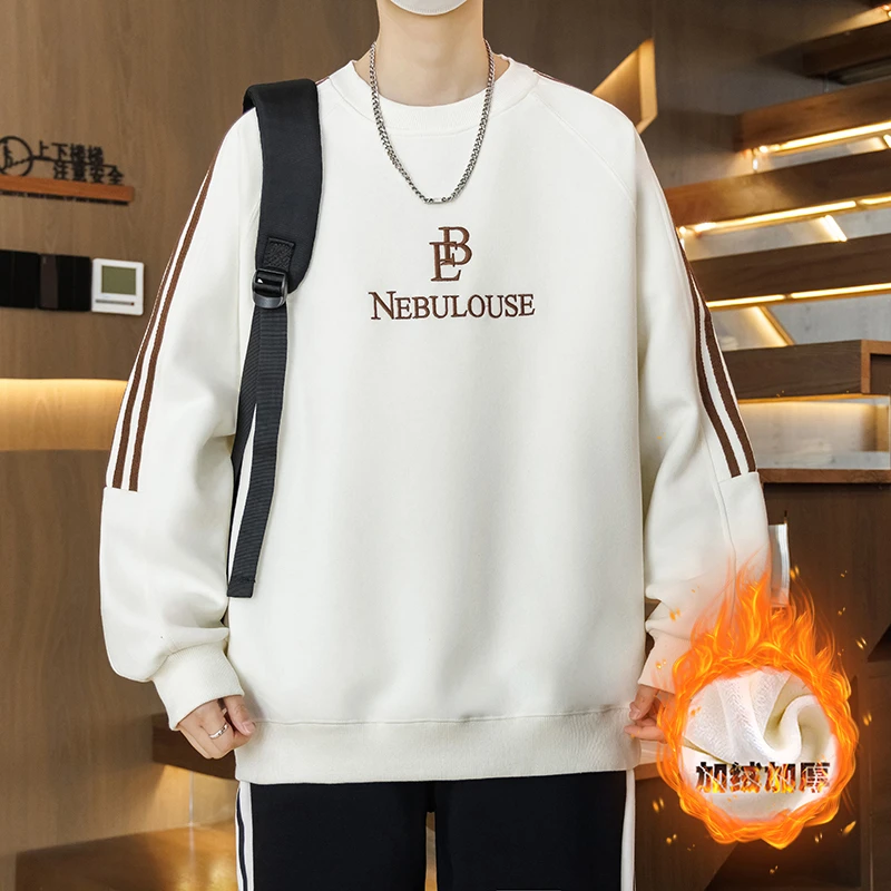 秋冬季青少年男孩长袖T恤圆领初高中学生潮流休闲卫衣男装3605