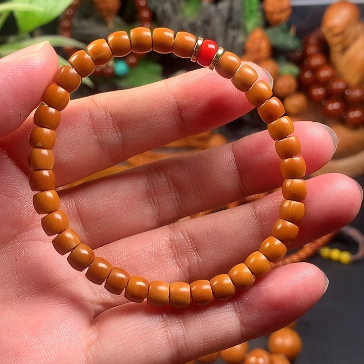 橄榄核手串/手链真核尖卡6老挝料