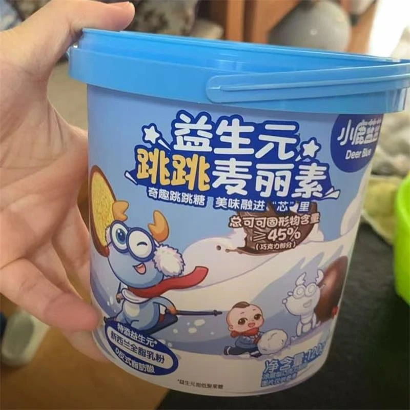 新货小鹿蓝蓝_  益生元跳跳麦丽素120g】纯可可脂0蔗糖好吃DB