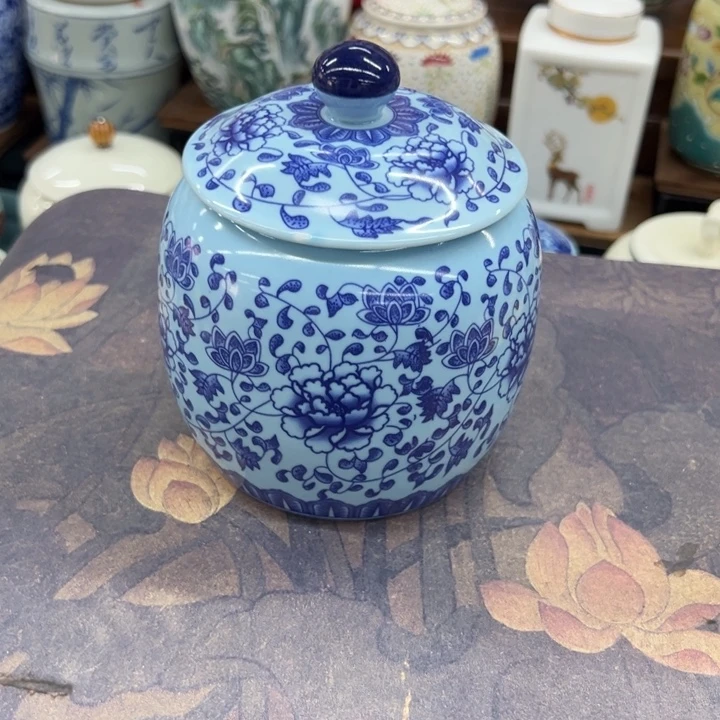高端陶瓷茶叶密封罐