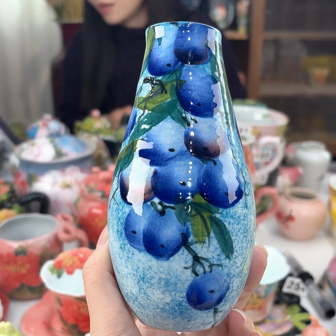 景德镇手绘高温釉下彩陶瓷茶具