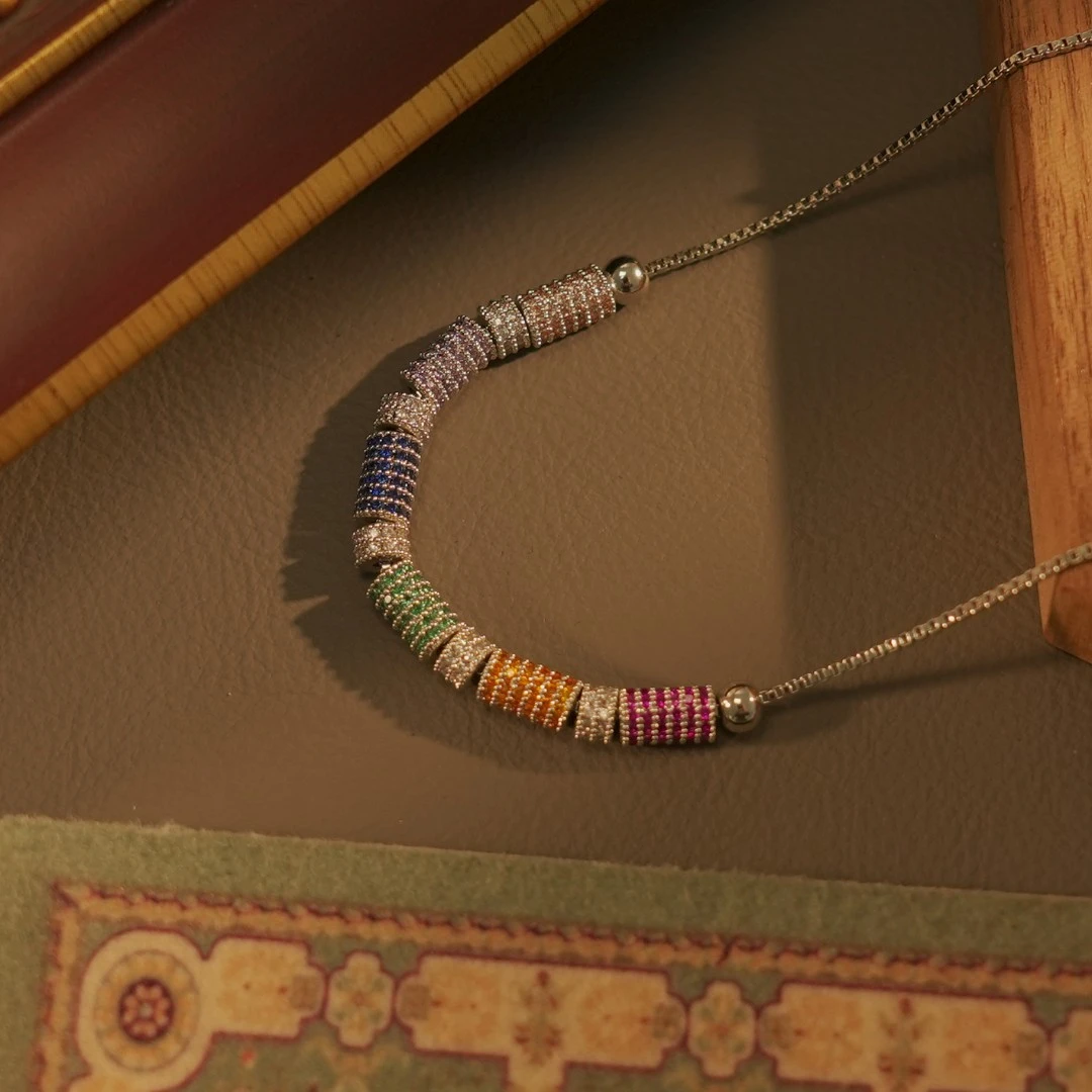 铜合金项链 CEL William【遇见彩虹】项链~7167（43cm）  A