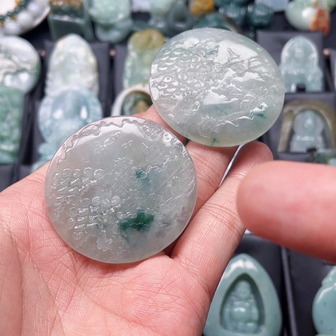 颈饰未镶嵌翡翠闫*豆翡翠