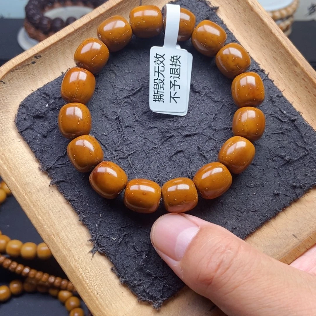 紫金鼠手串12.7mm精品黄金甲