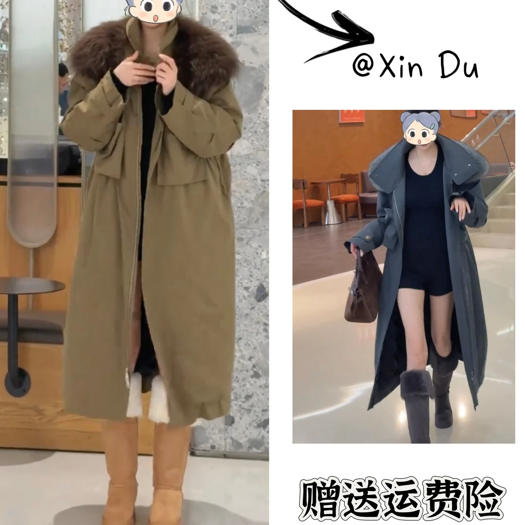 2025秋冬季新款时尚显瘦气质女士网红洋气风衣百搭款D24663