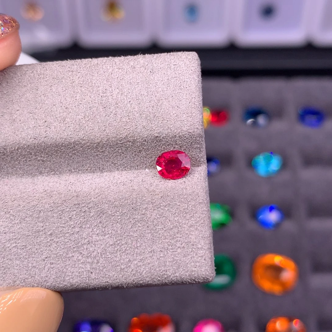 裸石未镶嵌红宝石0.4ct天然无烧缅甸红宝石吉尔德