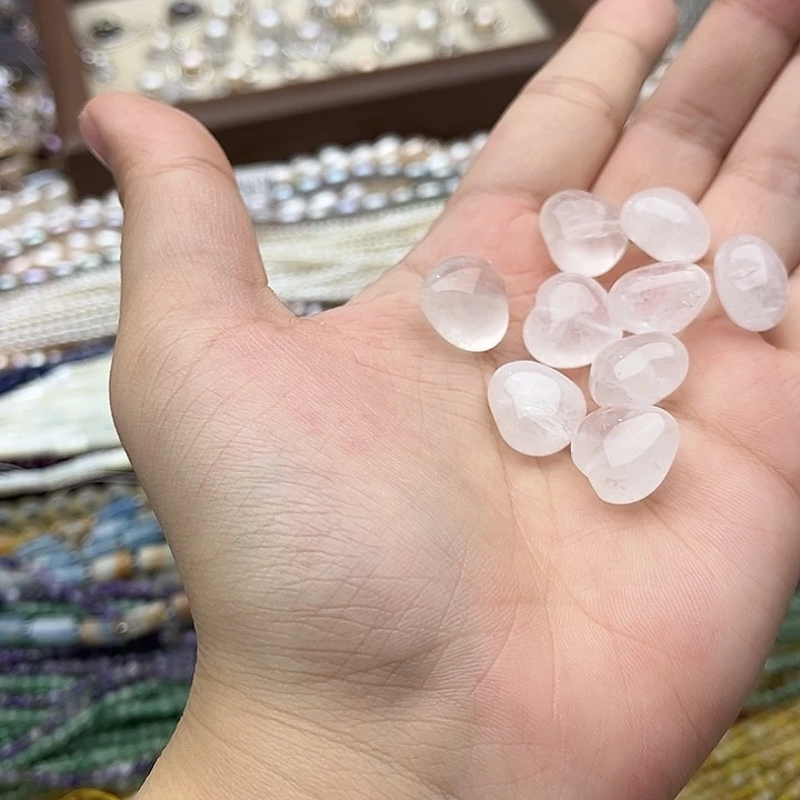 玛瑙/玉髓未镶嵌珠宝半成品5个15mm左右白阿善屁桃