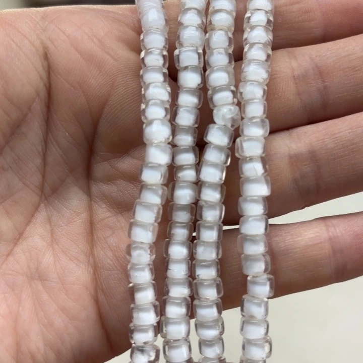 颈饰琉璃琉璃白色白心