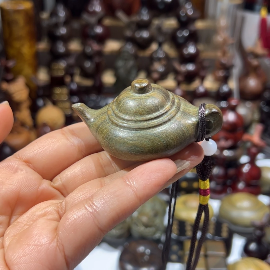 香榧木绿檀绿檀把把壶