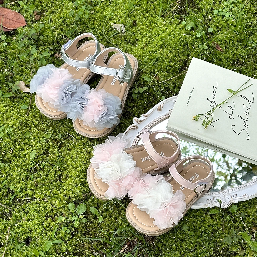 【Memv】仲夏花语女童法式夏季童鞋百搭时尚公主风儿童凉鞋