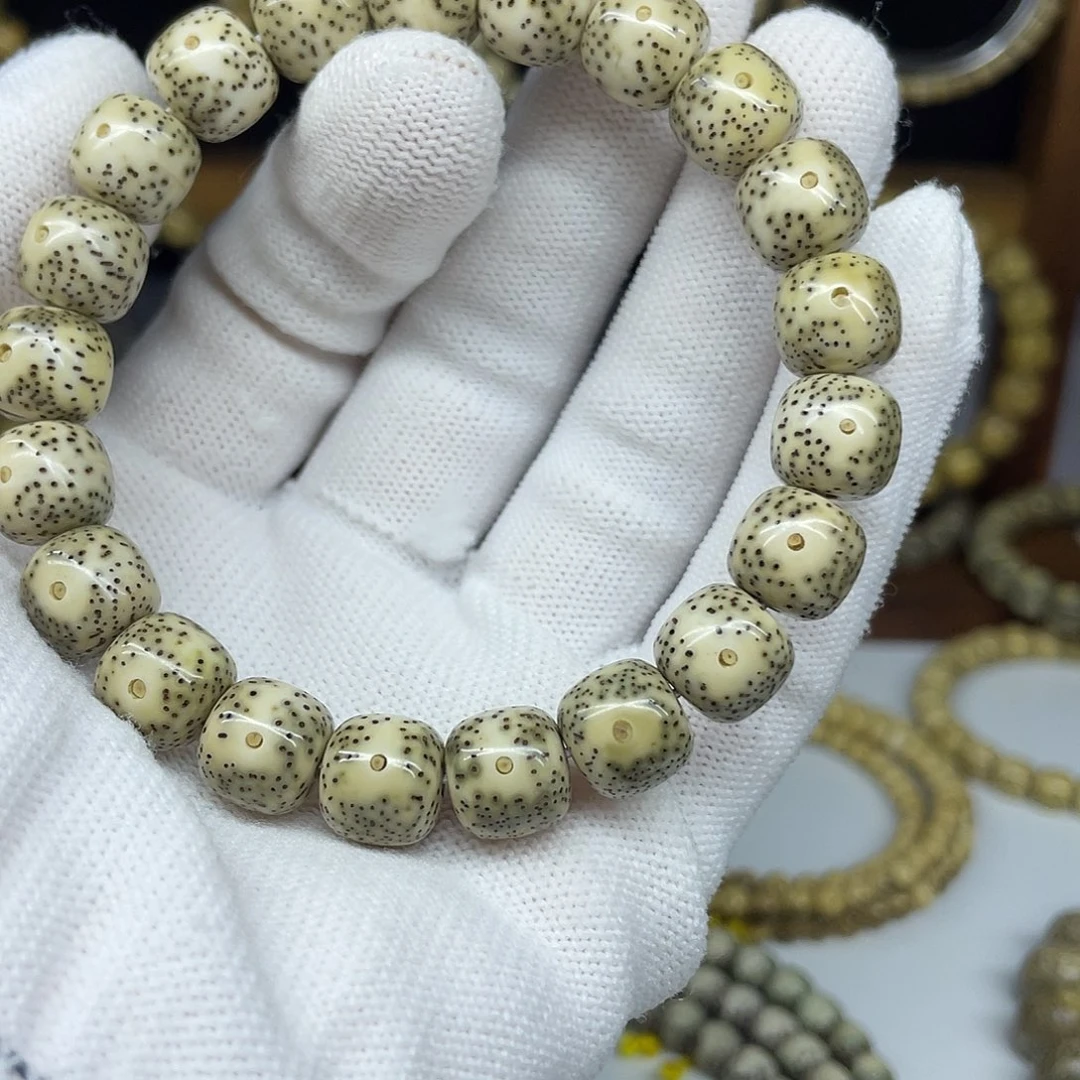 星月菩提手串11-10，青花大眼睛小细星