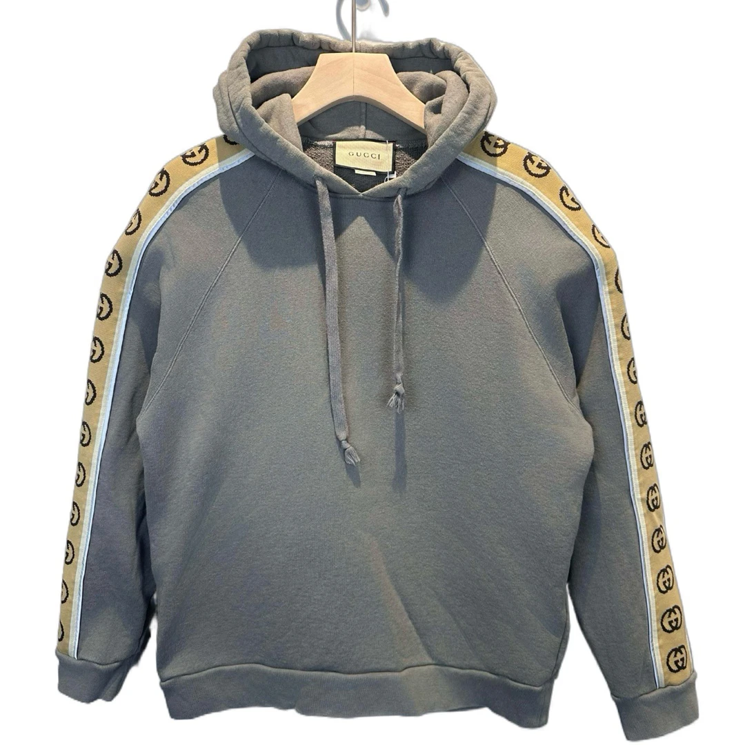 99新 GUCCI/古驰 古驰侧边串标连帽卫衣/s码/98新