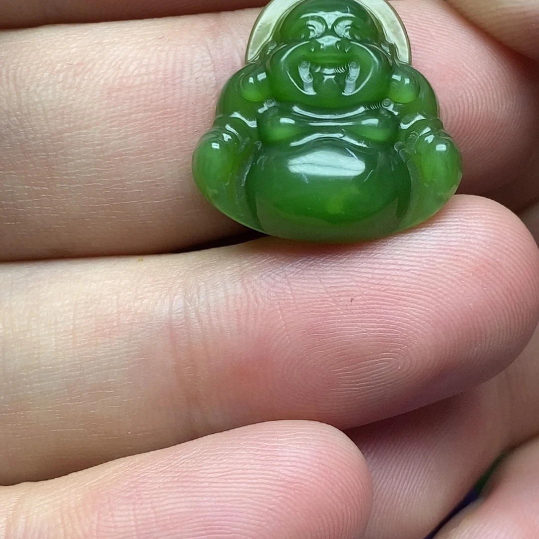 和田玉（碧玉）未镶嵌吊坠(不含链)