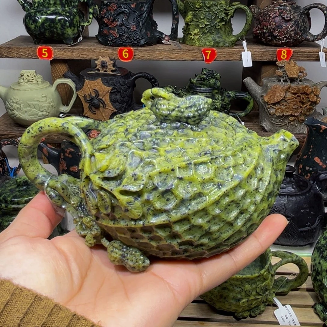 藏玉药王石花生壶240cc