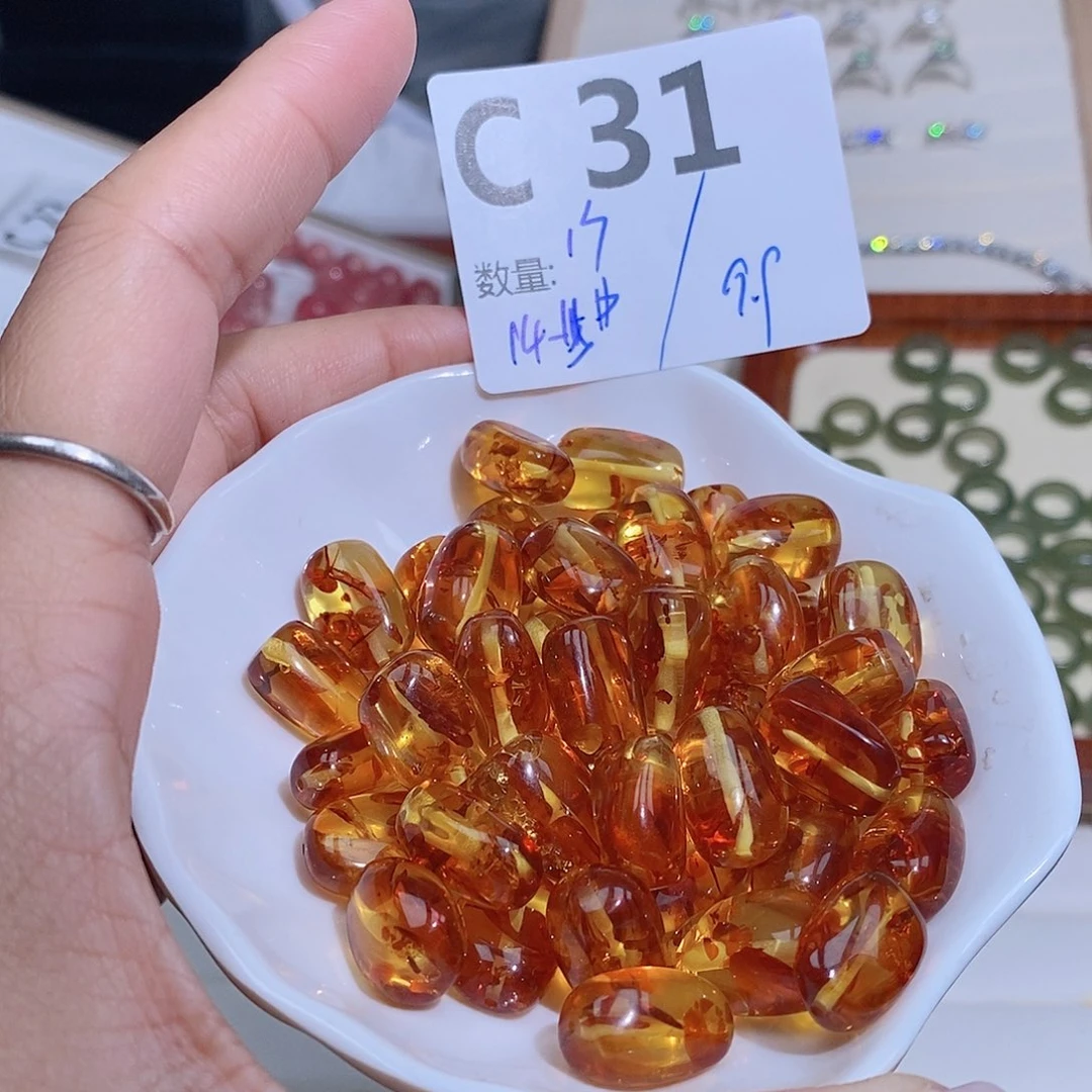 琥珀珠宝奇石未镶嵌C31
