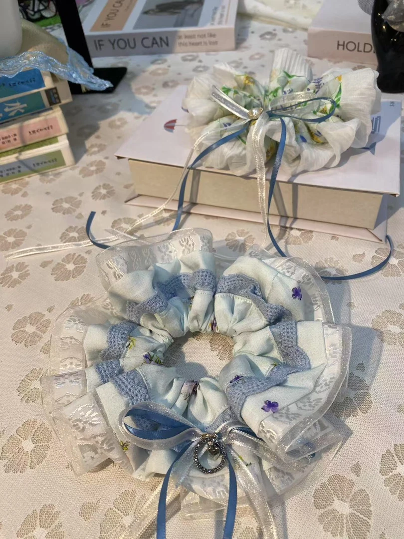 非金属发饰 补cha专用（直播间连麦自选）手工方巾甜美气质优雅布艺