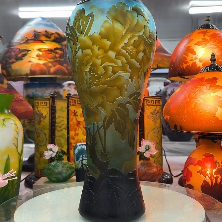 琉璃高38口5葛蕾花瓶