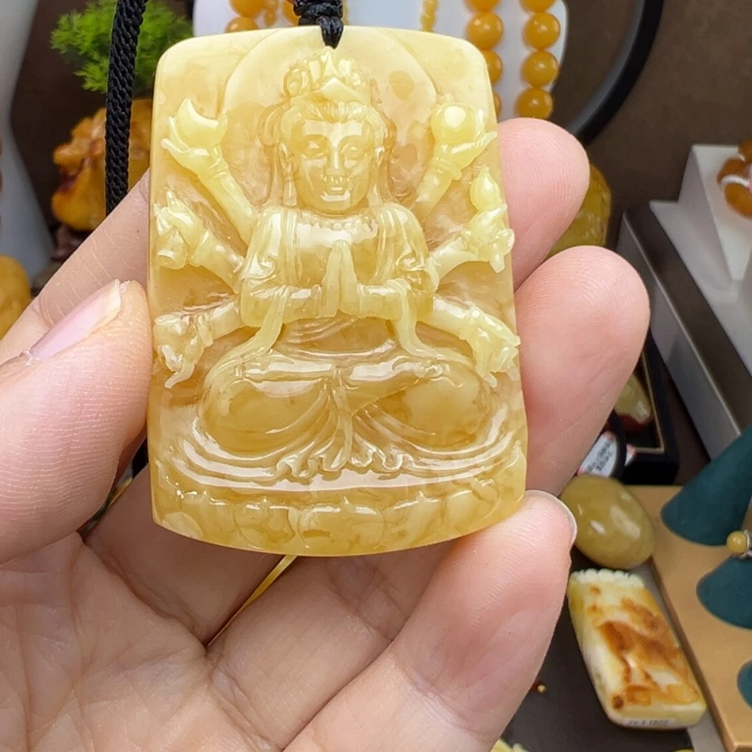 蜜蜡吊坠(赠链)未镶嵌