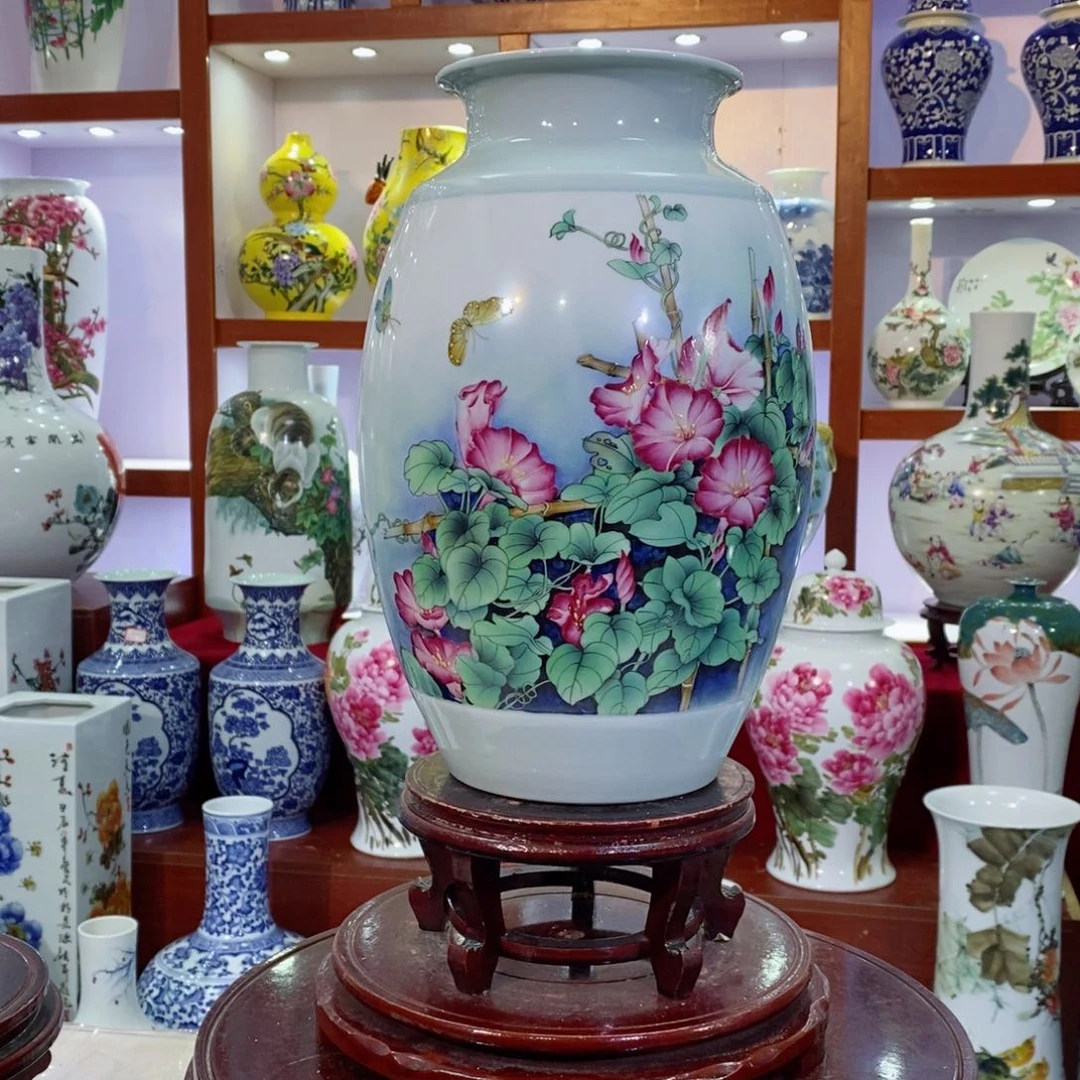 瓷片粉彩名人作品